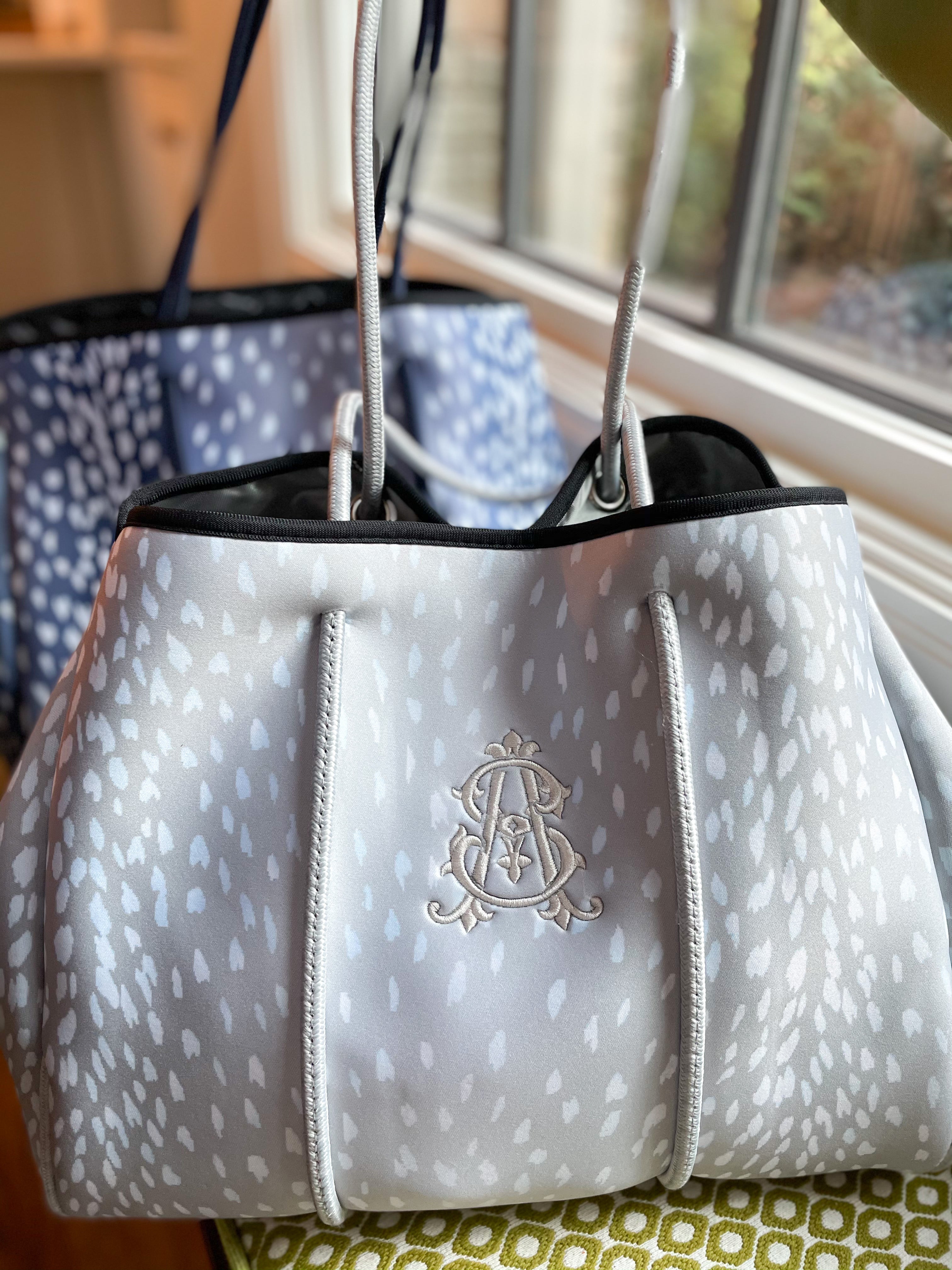 Grey neoprene bag sales