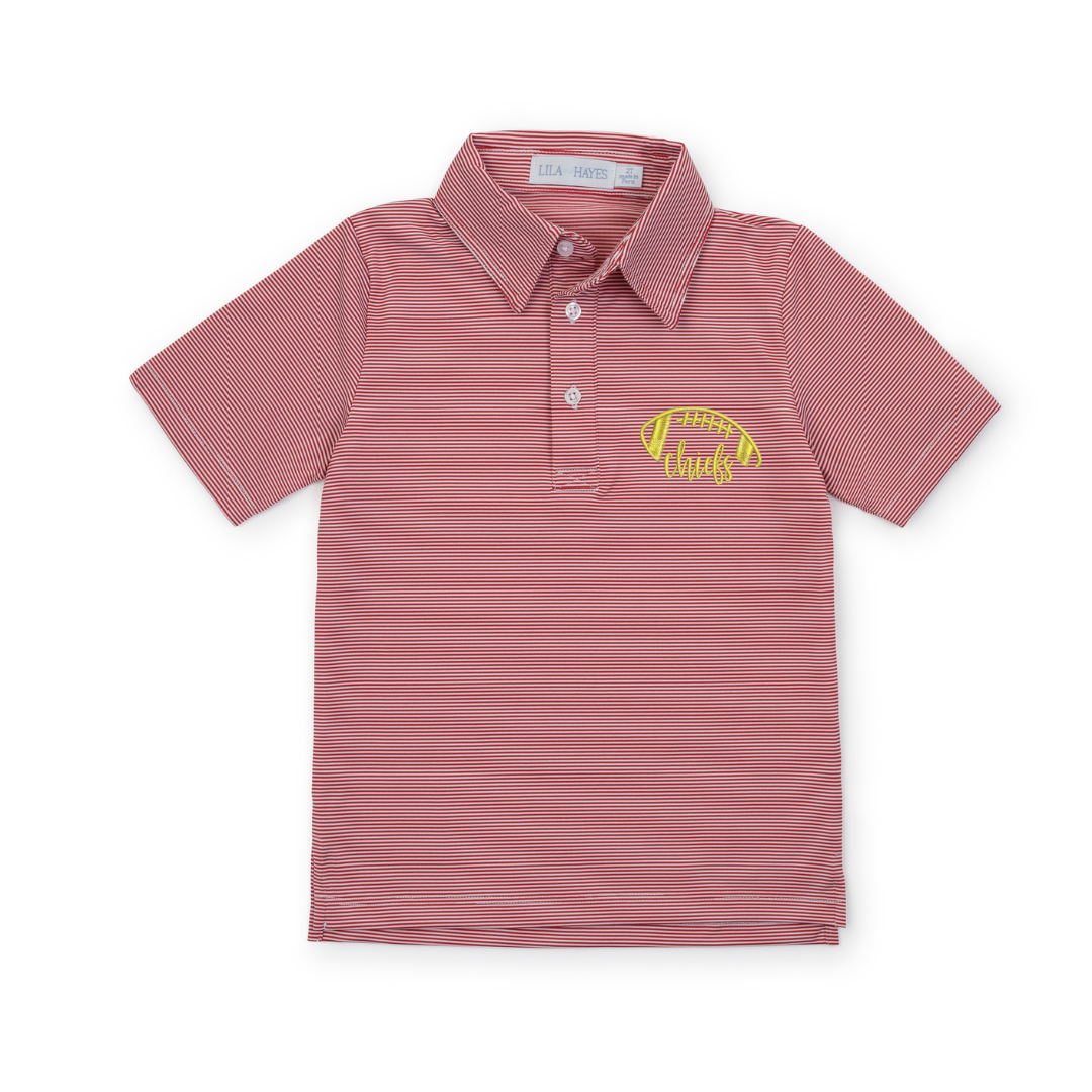 Chiefs Red Stripe Polo