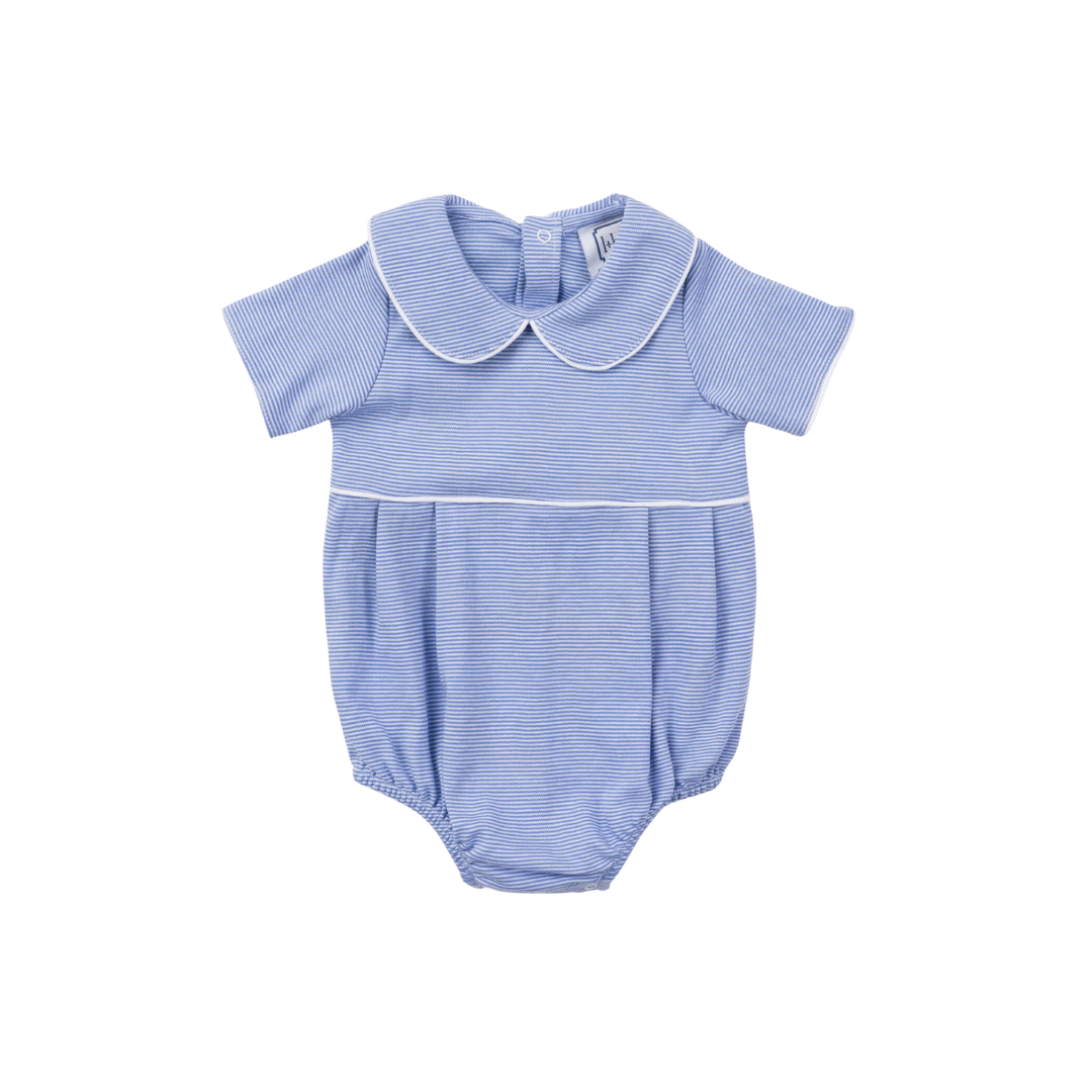 Palmer Boy's Cotton Blue Stripe Bubble