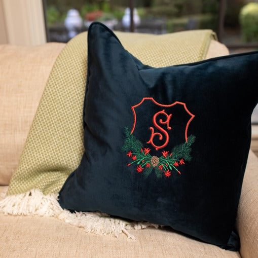 Holiday Crest Pillow