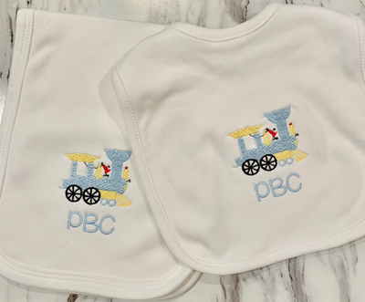 Cotton Bib & Burp Set