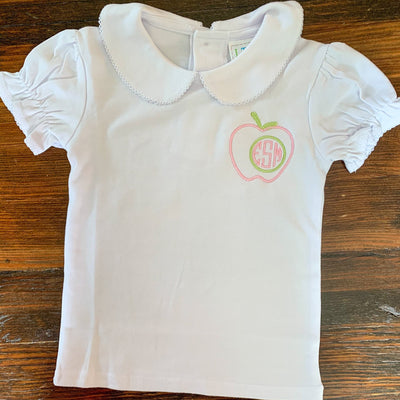 Girls Peter Pan Collar Shirt (Short & Long Sleeve)