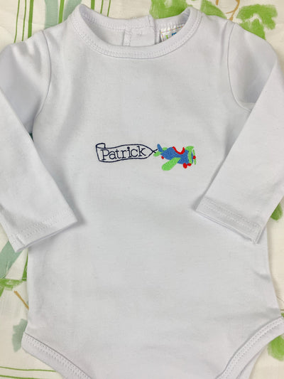 shirt Infant Crewneck Bodysuit w/ snaps (Long or Short Sleeve)