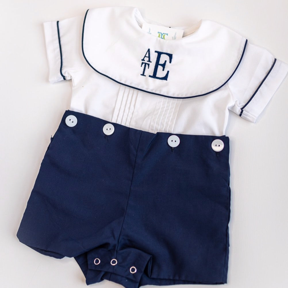 James Navy Button Bubble