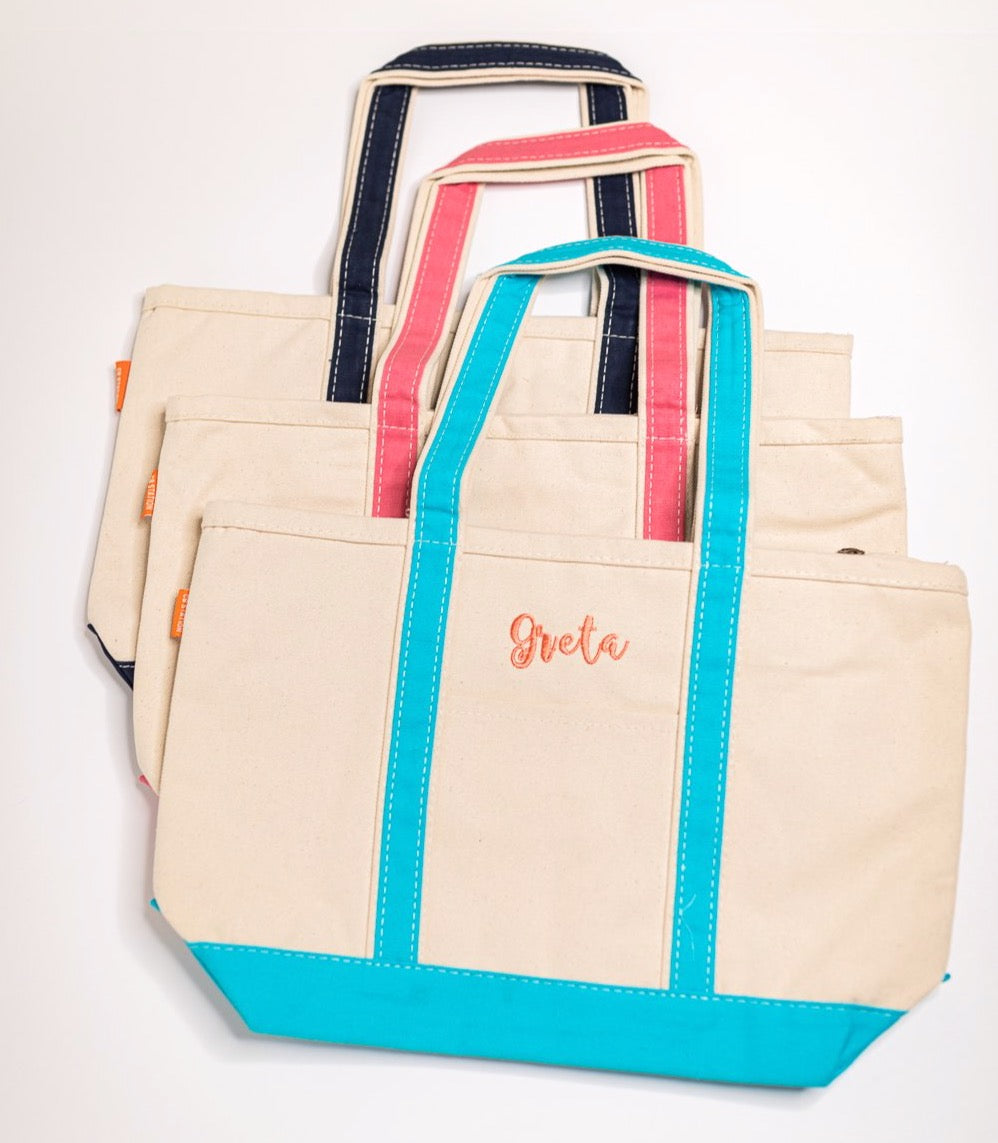 Medium Canvas Tote (4+ Colors)