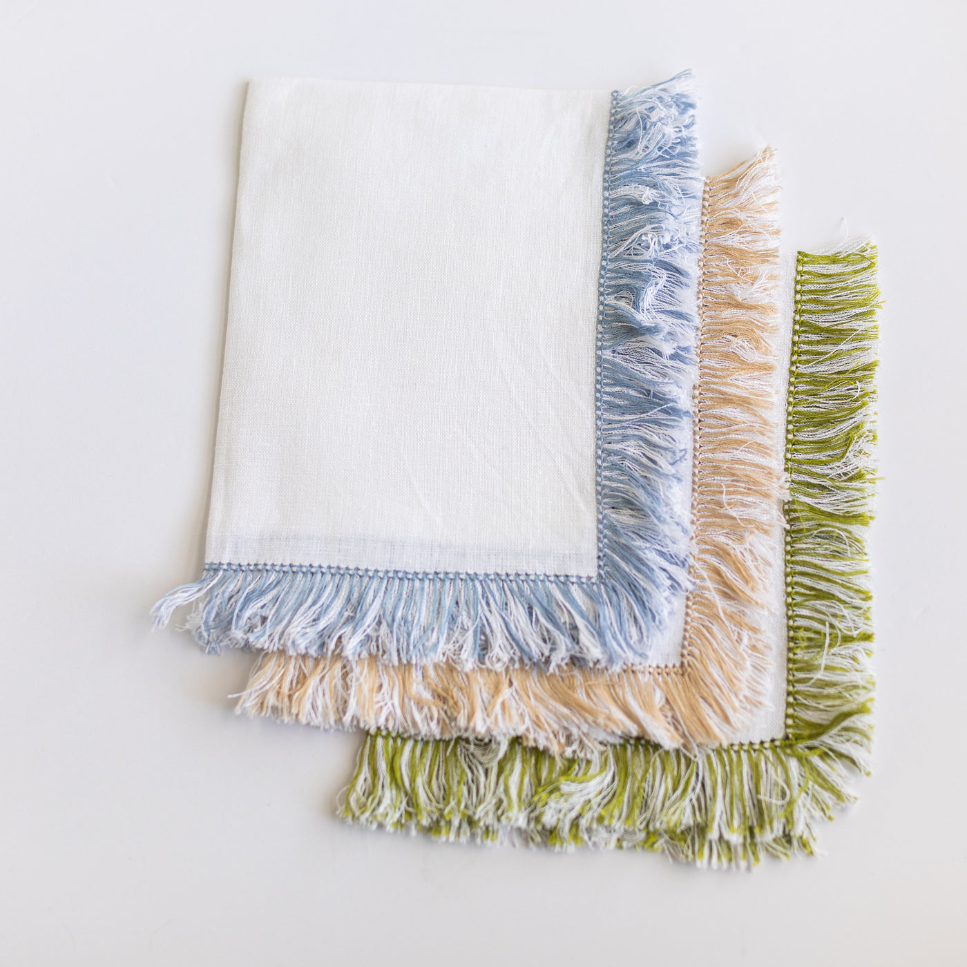 Hibiscus Linen Fringe Placemats (3 Colors)