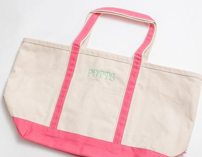 Large Canvas Tote (8 Color Options)