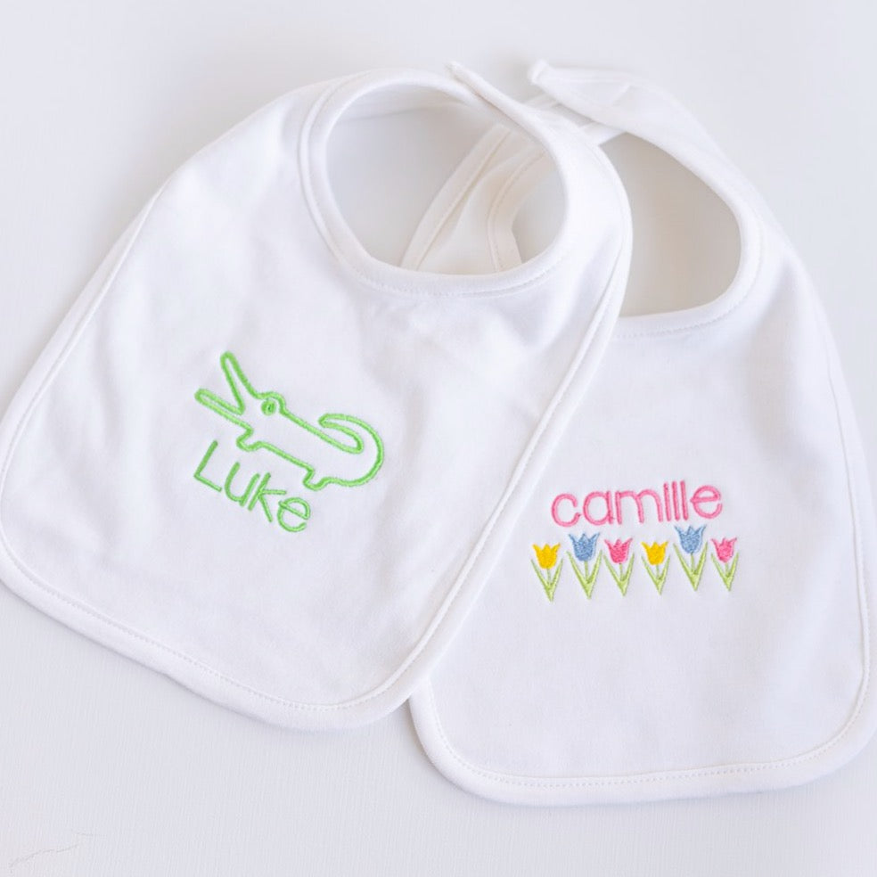 Cotton Bib & Burp Set
