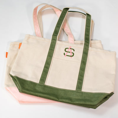 Medium Canvas Tote, Metallic Collection