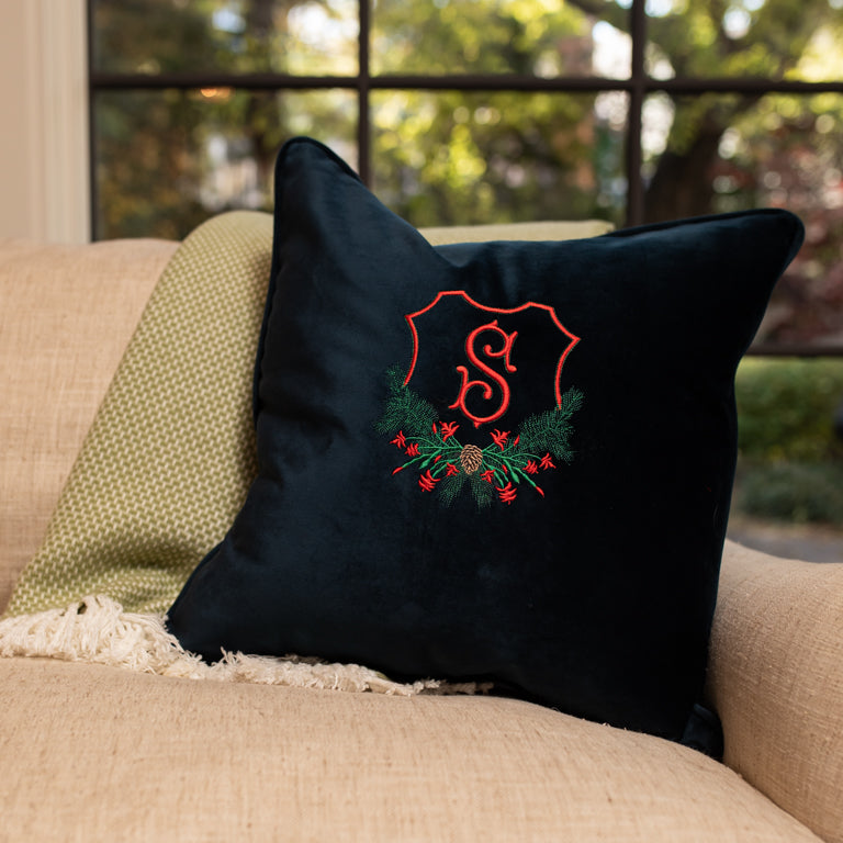 Holiday Crest Pillow