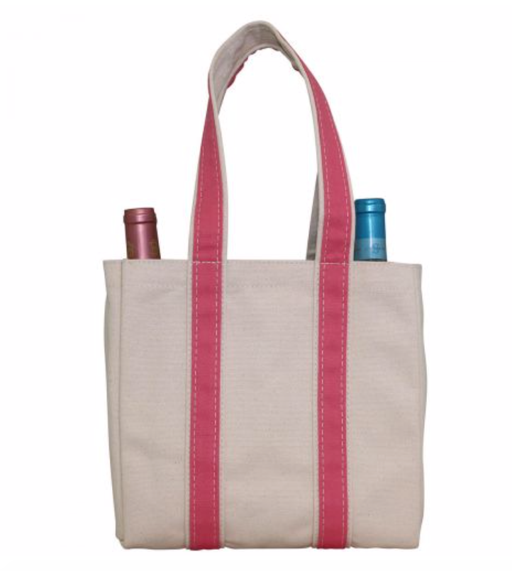 Four Bottle Wine Tote (5 colors)