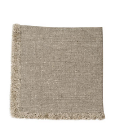 Non-Iron Fringe Dinner Napkin by Linen Way(2 colors)