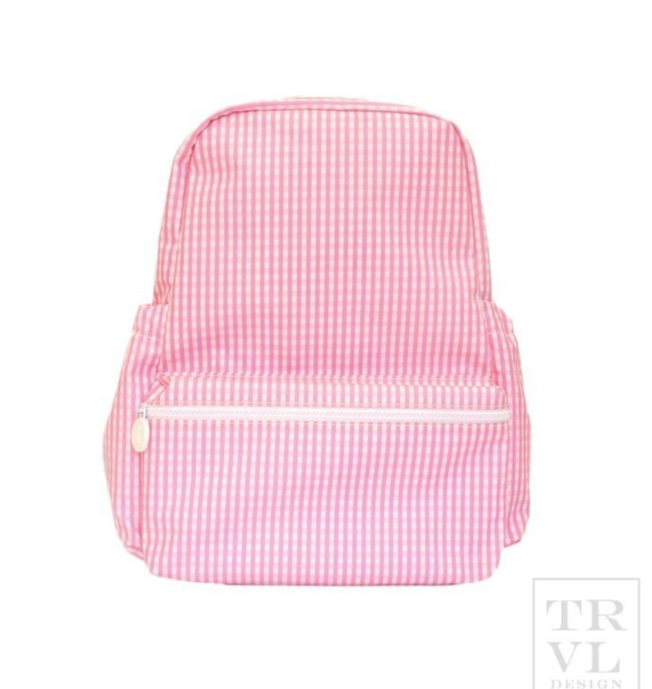 Pink Gingham Backpacker