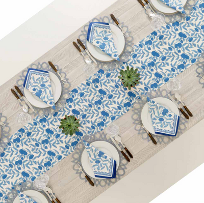 Blue Jalore Table Runner