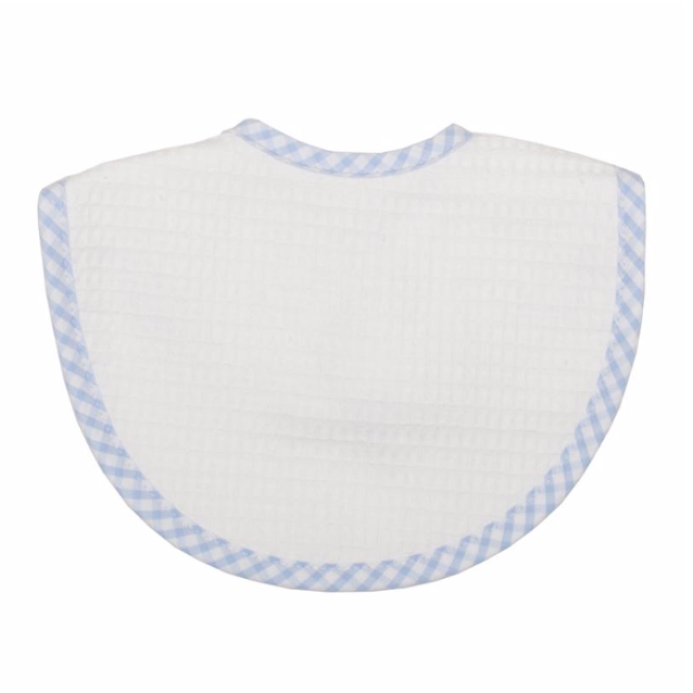 Gingham Trimmed Bibs (3 Colors)