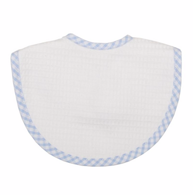 Gingham Trimmed Bibs (3 Colors)