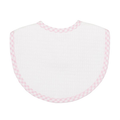 Gingham Trimmed Bibs (3 Colors)