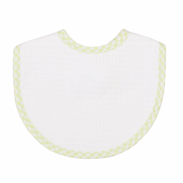 Gingham Trimmed Bibs (3 Colors)