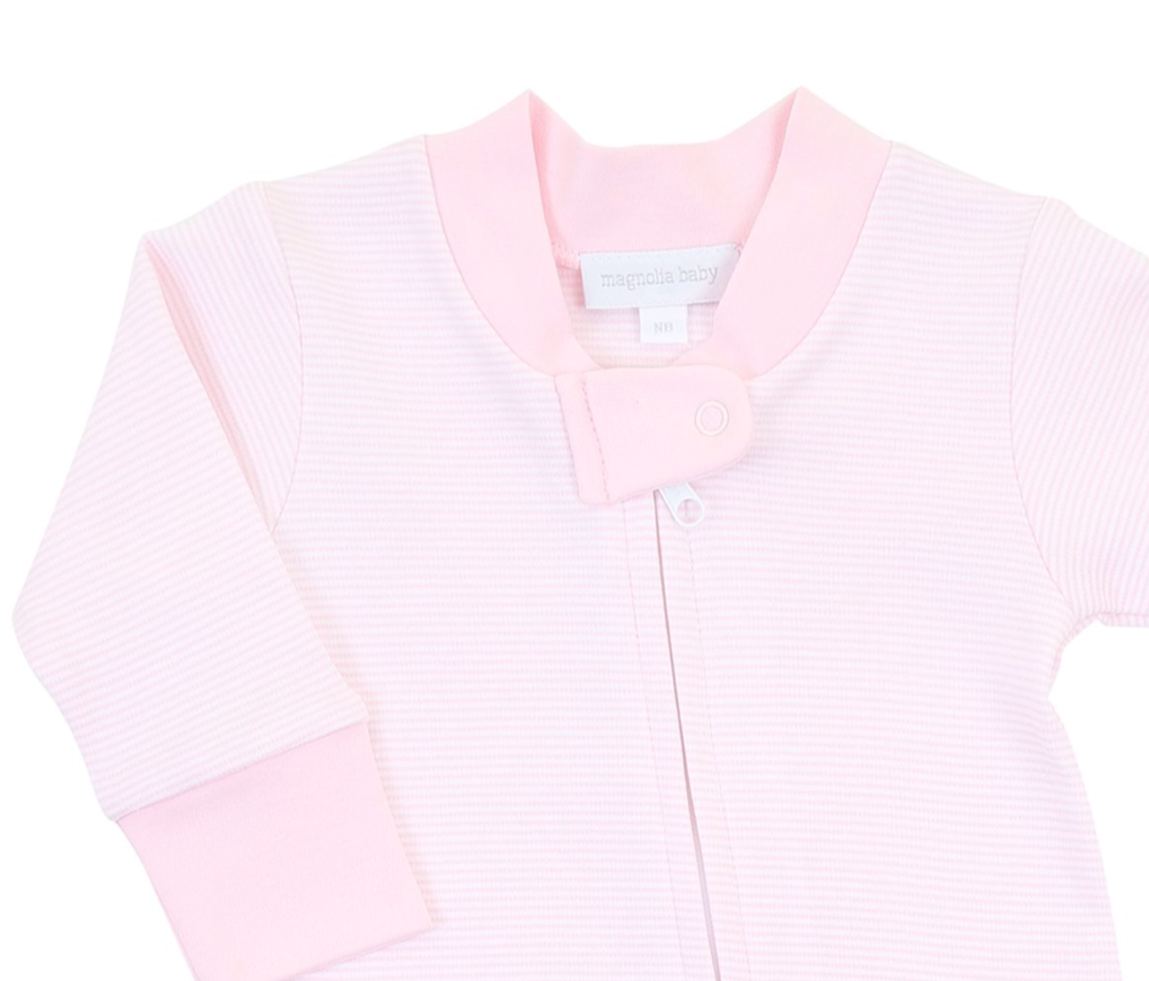 Magnolia Baby Pink Striped Footie