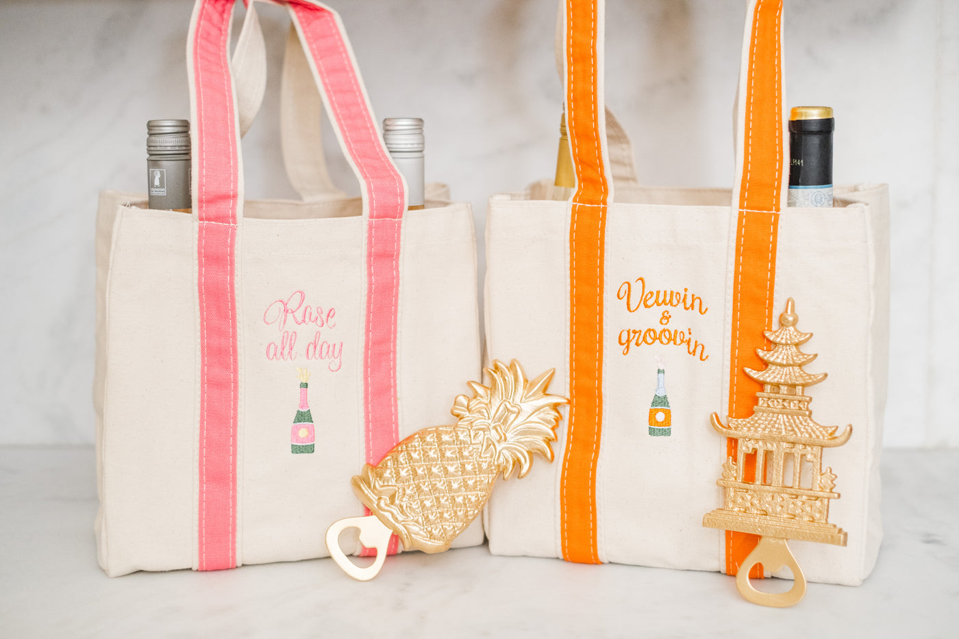 Bubbly Wine Totes