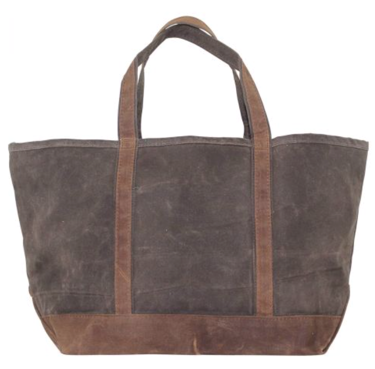 Large Wax Canvas Boat Tote