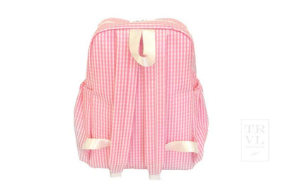 Pink Gingham Backpacker