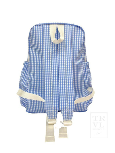 Royal Blue Gingham Backpacker