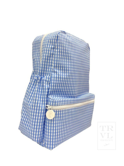 Sky Blue Gingham Backpacker