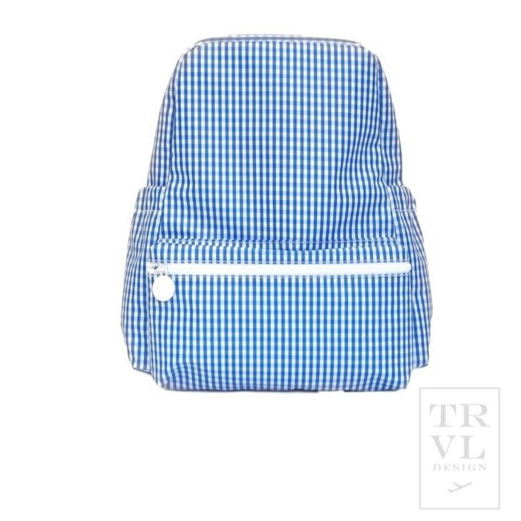 Royal Blue Gingham Backpacker