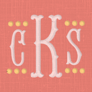 Custom Embroidery Monogram Mere Fille Designs