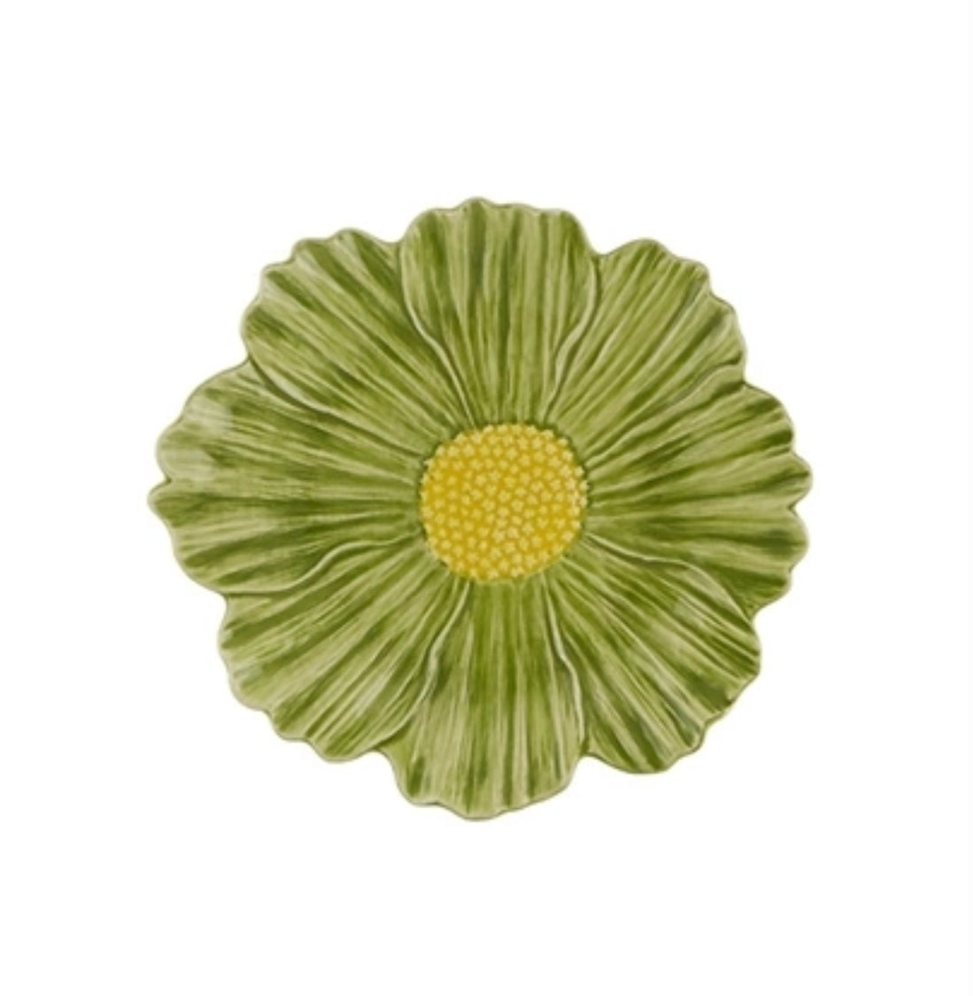 Green Cosmos Floral Salad/Dessert Plate
