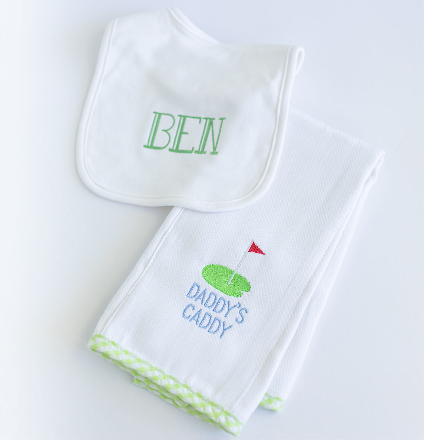 Daddy’s Caddy Burp Cloth