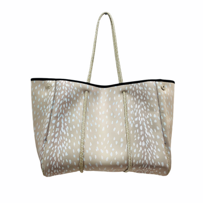 Champagne Fawn Neoprene Tote