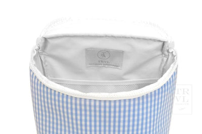 Sky Blue Gingham Takeaway Insulated Bag