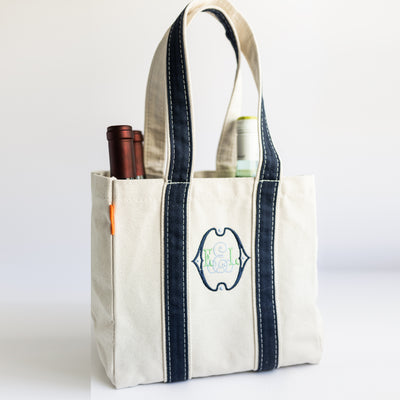 Four Bottle Wine Tote (5 colors)